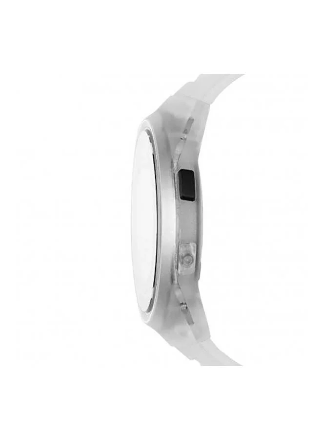 بوما Faster Silicone Strap Digital Wrist Watch for Men PU P5028-42mm-White