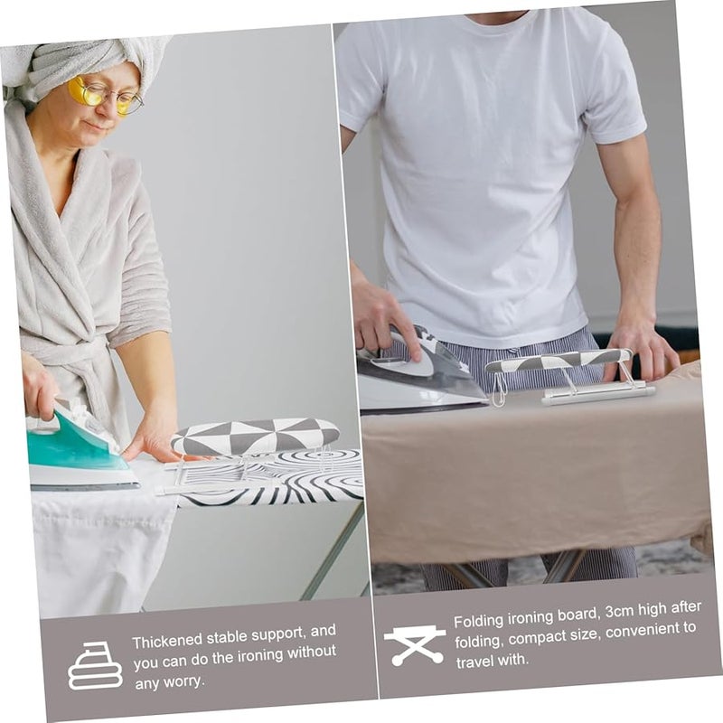 Mini Folding Ironing Board Compact Portable With Removable Cover For Clothes Sleeves - Image 3