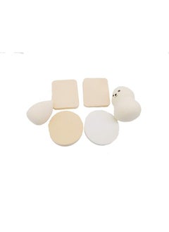 STORE77 Makeup Premium Beauty Sponge Blender Puff Set Latexfree Multipurpose Shape And Colours Set Of 6  - Image 1