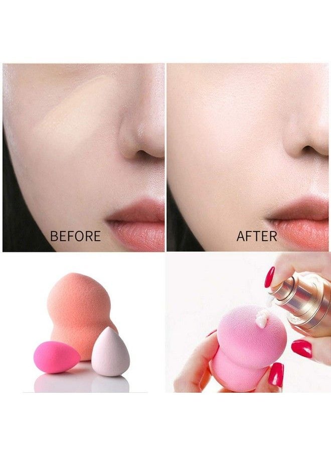 STORE77 - Makeup Premium Beauty Sponge Blender Puff Set Latexfree Multipurpose Shape And Colours Set Of 6 - Image 1