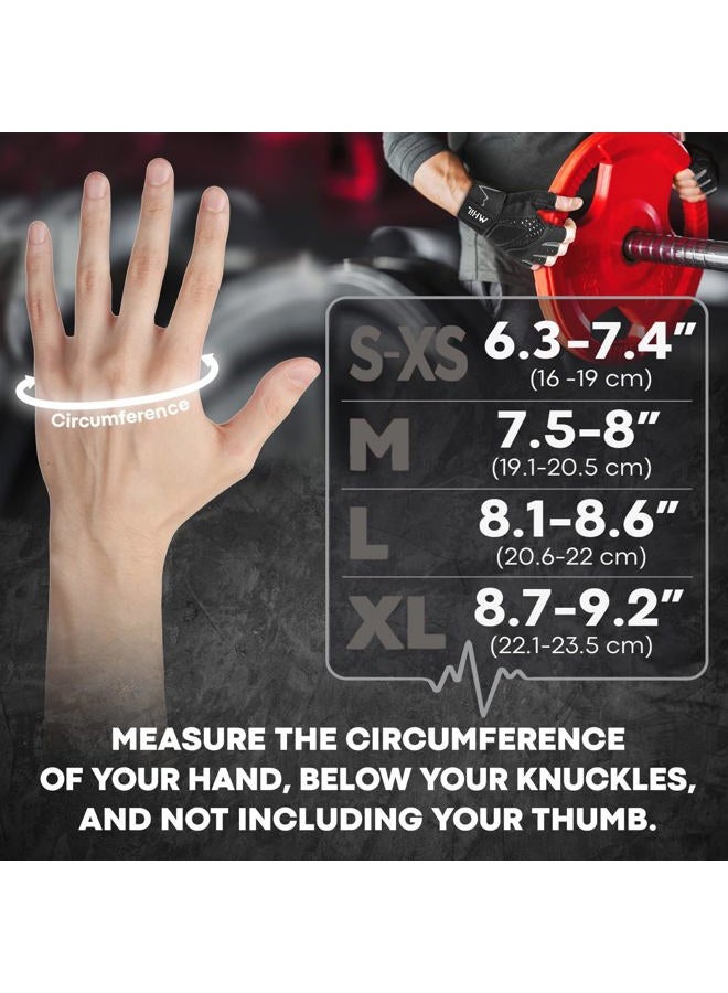 MhIL Workout Gloves for Men – Comfortable Gym Gloves for Men with Enhanced Grip for Safety and Hand Protection – Weight Lifting Protection with Wrist Wraps Support for Performance Boost and Style - Image 5