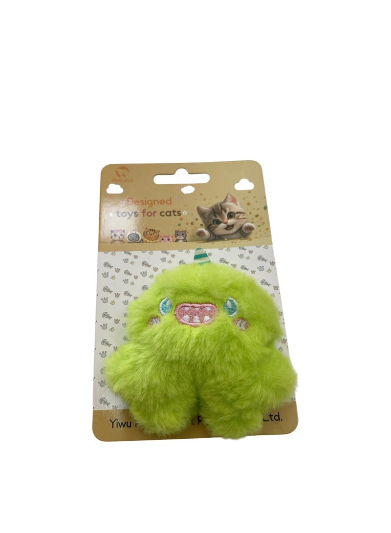 لعبة قطيفة على شكل وحش مقرن مخطط