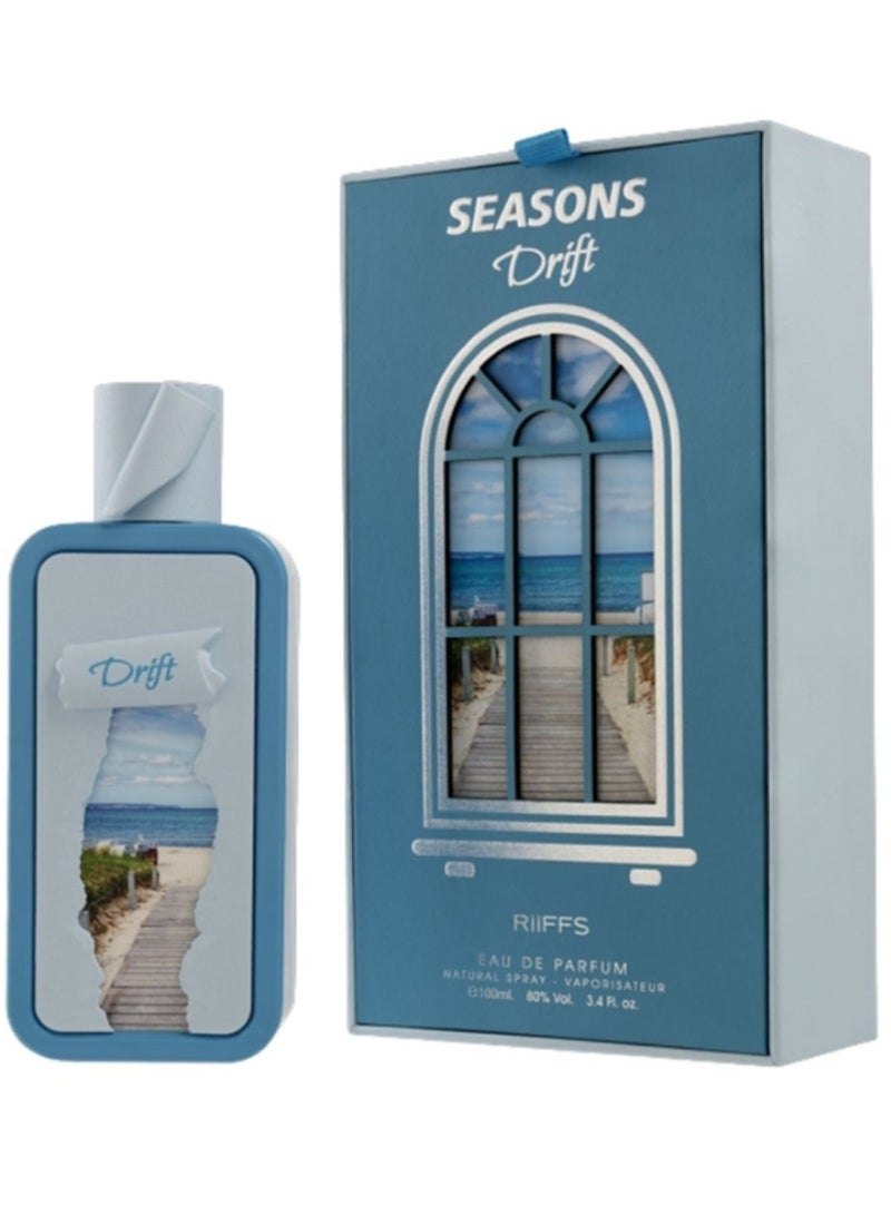 ريفس عطر ريفز سيزونز دريفت أو دو بارفان للنساء والرجال 100مل – عطر حمضي خشبي عنبري - Image 2