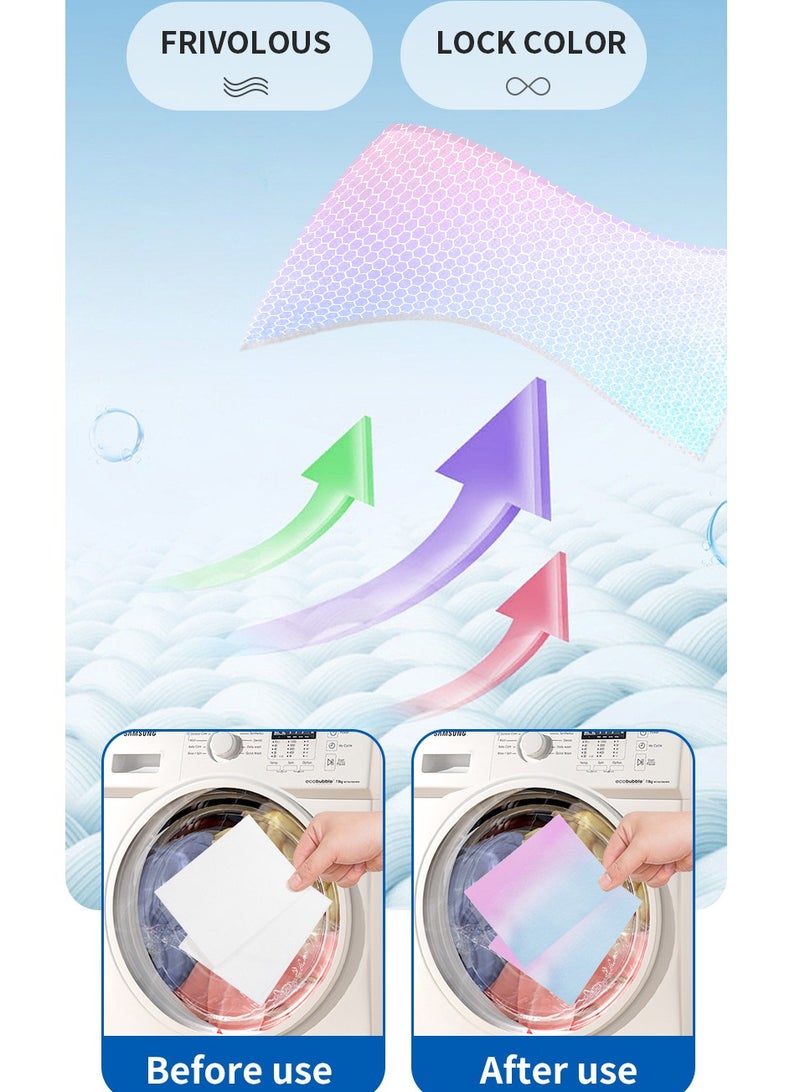 Generic 3-PACK Mixed Washing Of Clothes To Prevent Staining,Anti-cross Dyeing,Fabric Color Absorb Sheet 100PCS*3  - Image 5