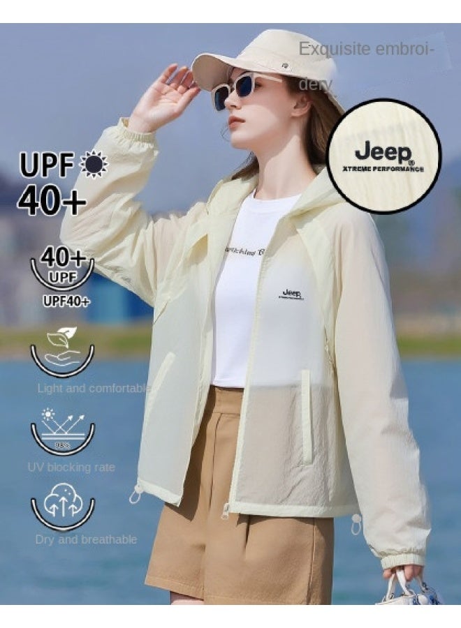 جيب سترة صيفية واقية من الشمس للنساء - خفيفة الوزن، مريحة وفضفاضة، مع مقاومة للأشعة فوق البنفسجية لرياضات الهواء الطلق للأزواج - Image 1
