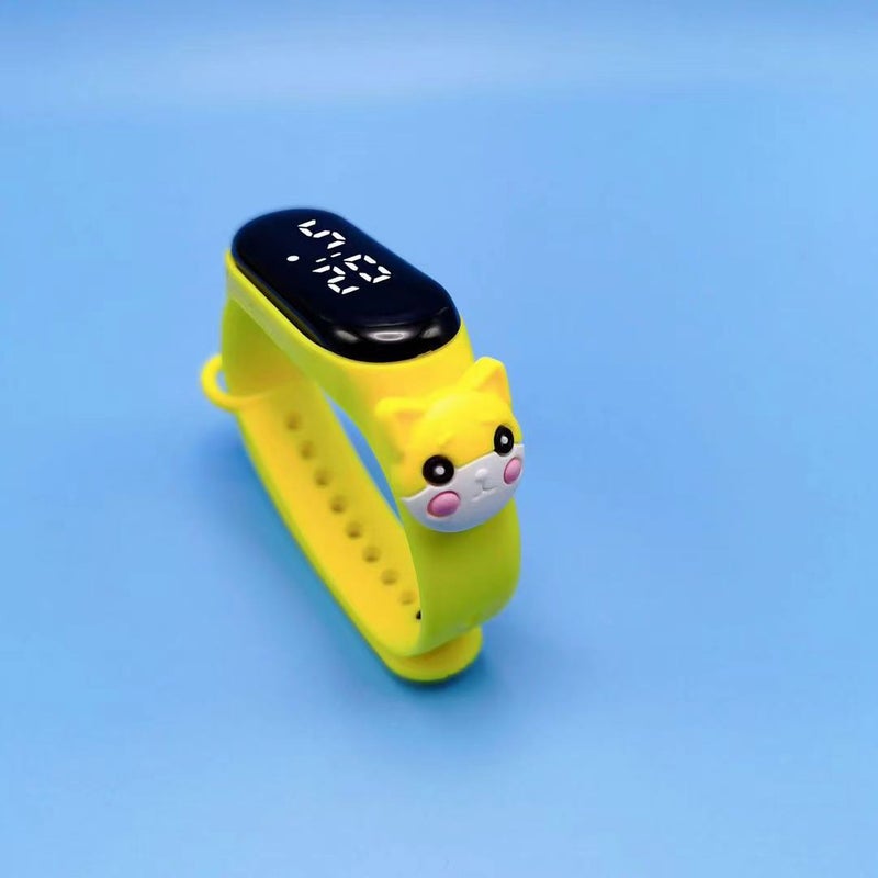 Crayon Shin-chan LED Waterproof Kids Watch Yellow-Shiba Inu