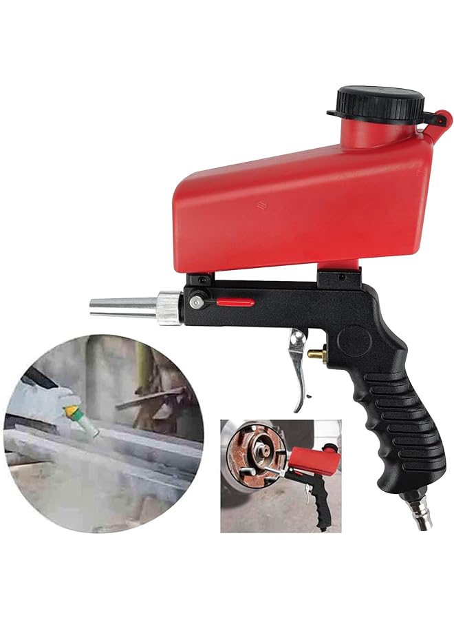 erorex Sand Blaster Professional Anti Rust Blasting Machine 90Psi Pneumatic Sand Blasting Kit Handheld Gravity Sandblaster Adjustable Flow Rate For Spraying Remove Paint Stains Rust Spot - Image 1