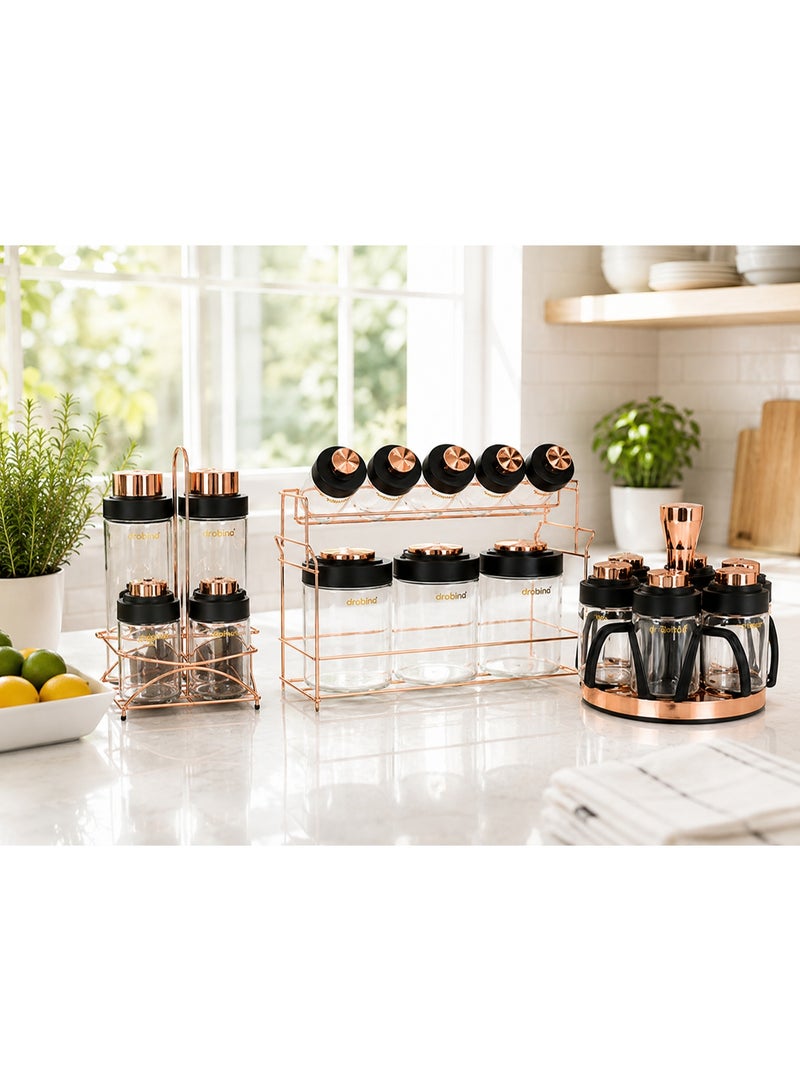 Drobina Black Spice Container Set - Image 2
