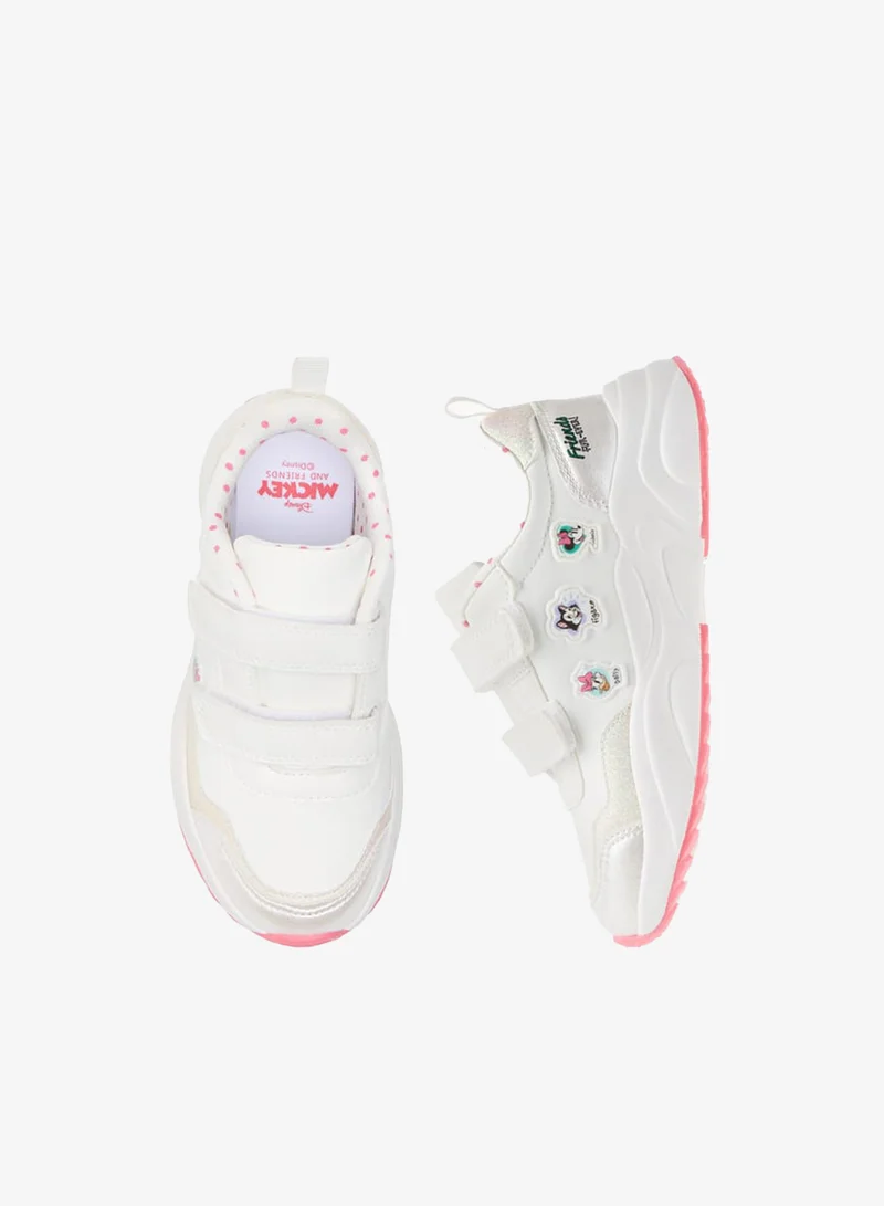 Disney Girls Sneaker With Double Velcro