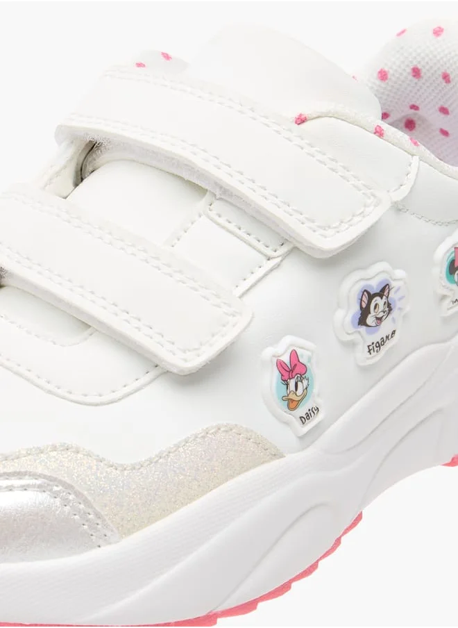Disney Girls Sneaker With Double Velcro