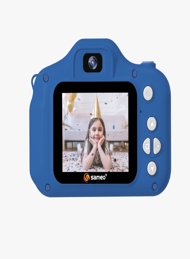 كاميرا Sameo SKC P10 الرقمية للأطفال، إصدار باو باترول، بعدسة أمامية وخلفية مزدوجة | تسجيل فيديو عالي الدقة 1080p | إطارات وفلاتر مدمجة | بطاقة ذاكرة 8 جيجابايت - لون أزرق تشيس - Image 2