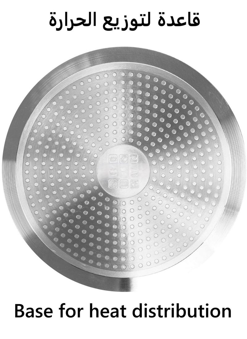 Generic - Different sizes availableLiters Manual Pressure Cooker Aluminum Safety With heat distribution base Available In Different Capacities 3/5/7/9/11/15 Liter Silver - Image 1