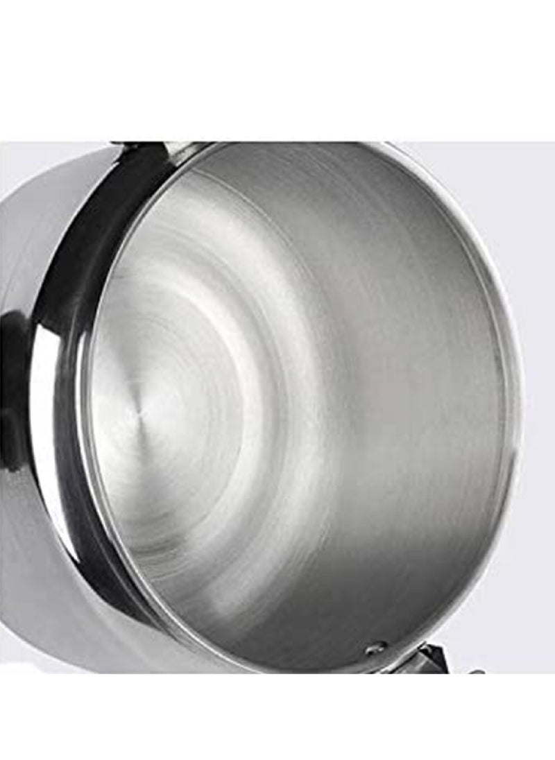 Generic - Different sizes availableLiters Manual Pressure Cooker Aluminum Safety With heat distribution base Available In Different Capacities 3/5/7/9/11/15 Liter Silver - Image 1