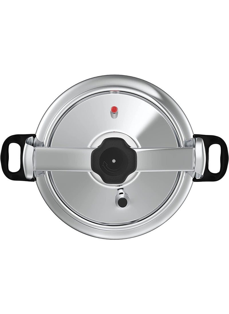 Generic - Different sizes availableLiters Manual Pressure Cooker Aluminum Safety With heat distribution base Available In Different Capacities 3/5/7/9/11/15 Liter Silver - Image 1