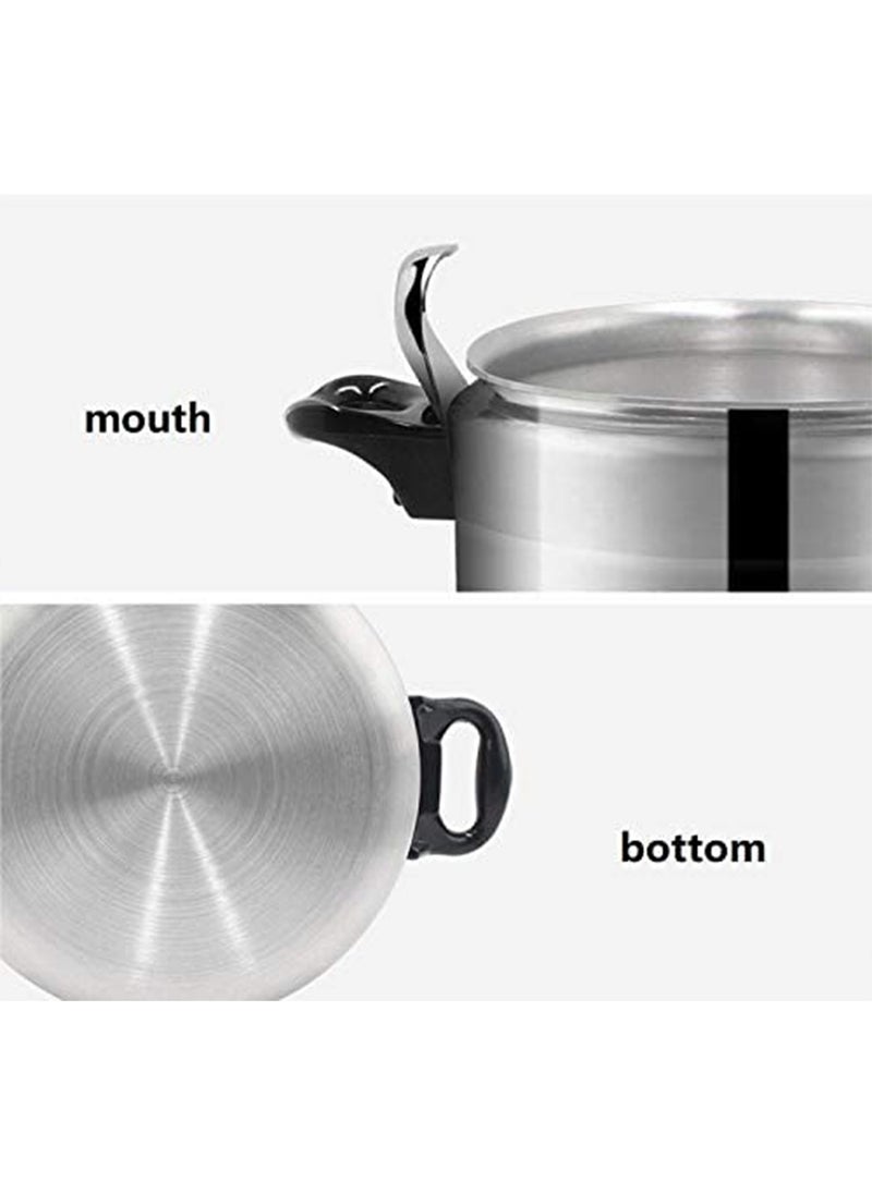 Generic - Different sizes availableLiters Manual Pressure Cooker Aluminum Safety With heat distribution base Available In Different Capacities 3/5/7/9/11/15 Liter Silver - Image 1