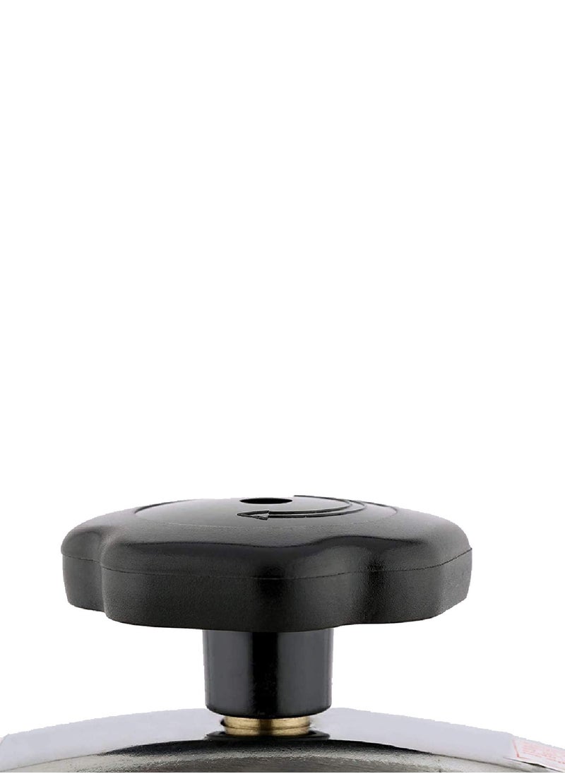 Generic - Different sizes availableLiters Manual Pressure Cooker Aluminum Safety With heat distribution base Available In Different Capacities 3/5/7/9/11/15 Liter Silver - Image 1