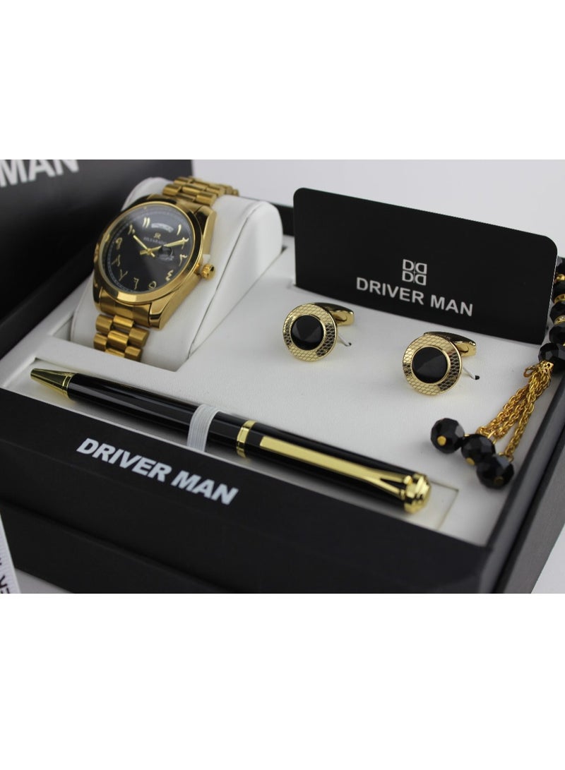 مان طقم ساعه رجالي من أربع قطع فاخر