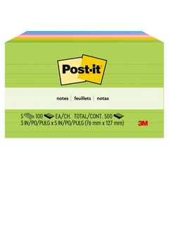 Post It 1 Pack Bold Colors Jaipur Collection Sticky Notes 3 In X 5 In  - Image 1