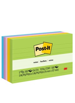 Post It 1 Pack Bold Colors Jaipur Collection Sticky Notes 3 In X 5 In  - Image 2