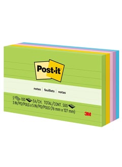 Post It 1 Pack Bold Colors Jaipur Collection Sticky Notes 3 In X 5 In  - Image 3