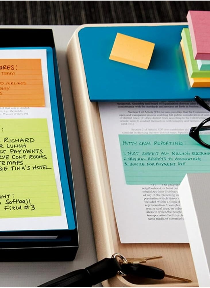 Post It - 1 Pack Bold Colors Jaipur Collection Sticky Notes 3 In X 5 In - Image 1