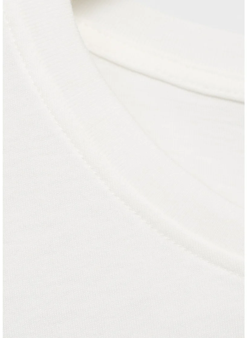 مانجو Floral-Print Cotton T-Shirt