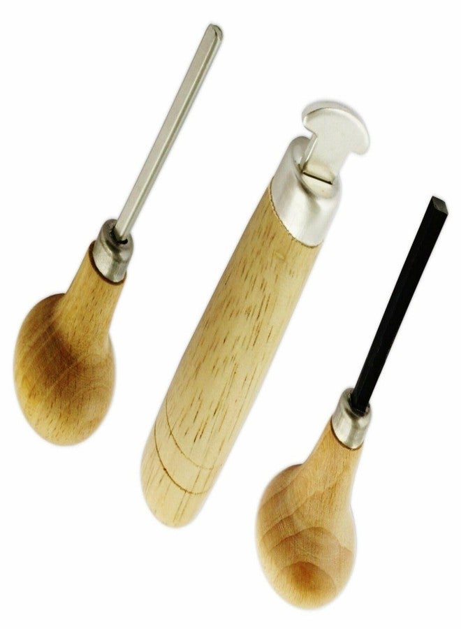 Megacast Stone Setting Tools, Jewelry Stone Prong Pusher, Bezel Pusher & Roller Set of 3 - Image 1