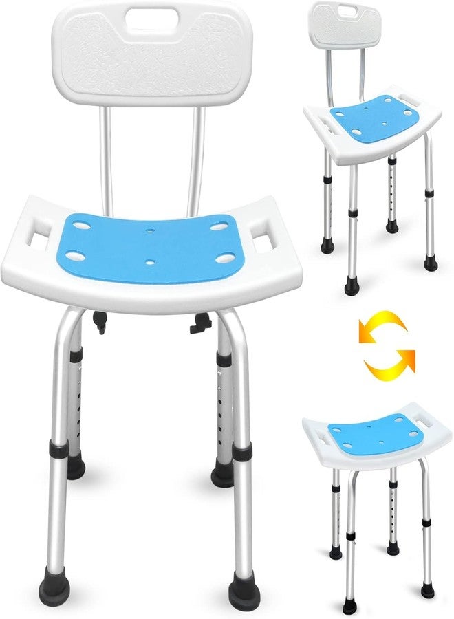 Meneflix Heavy Duty Shower Chair, 227kg Capacity, Padded Bath Seat with Free Assist Grab Bar - Image 1