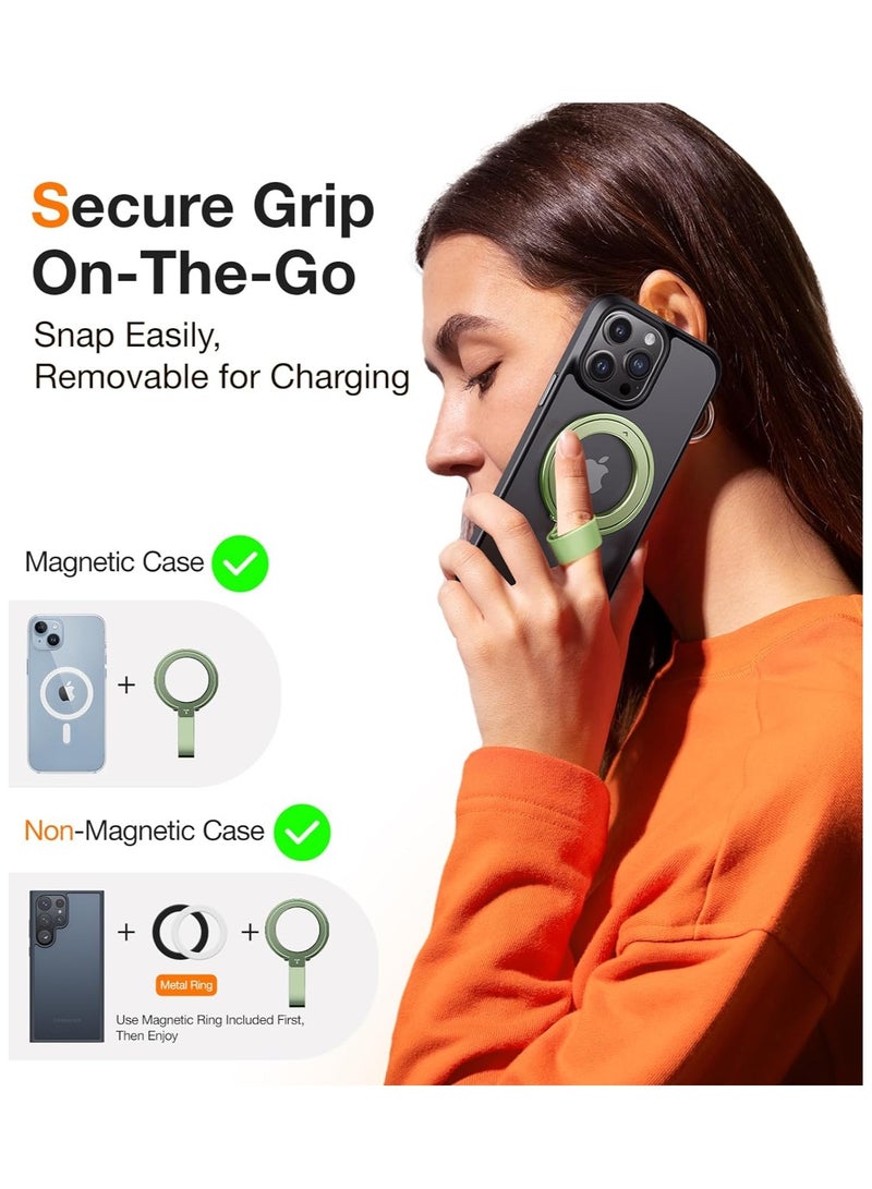 حامل هاتف مغناطيسي قابل للتعديل 2024، متوافق مع حلقات PopSockets MagSafe القابلة للإزالة، لجهاز iPhone 16، 15، 14، 13، 12 11 Pro/Max/Mini، Samsung Galaxy، Google، حلقة Ostand - - Image 5