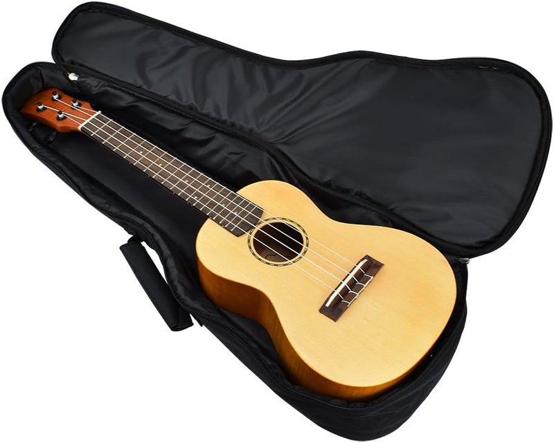 CLOUDMUSIC Ukulele Case Gig Bag Padded Backpack For Concert 23" Inch(Concert, Black) - Image 3