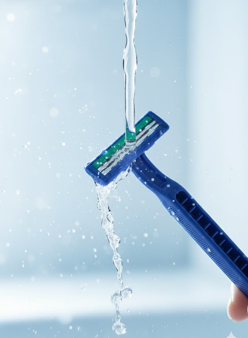 BOLAND LAURA DOUBLE BLADE RAZORS EXPERIENCE REAL SHAVING DISPOSABLE RAZORS WITH LUBRICANT STRIP - Image 4