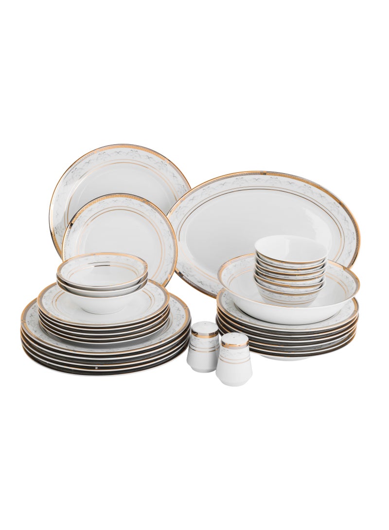 كازا روزا طقم عشاء من البورسلين 32 قطعة لـ 6 أشخاص - Image 4
