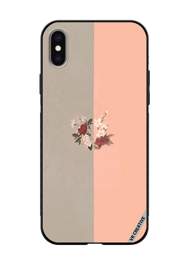 VR CREATIVE Protective Case Cover For Apple iPhone XS Max Flower Design Multicolour - Image 1