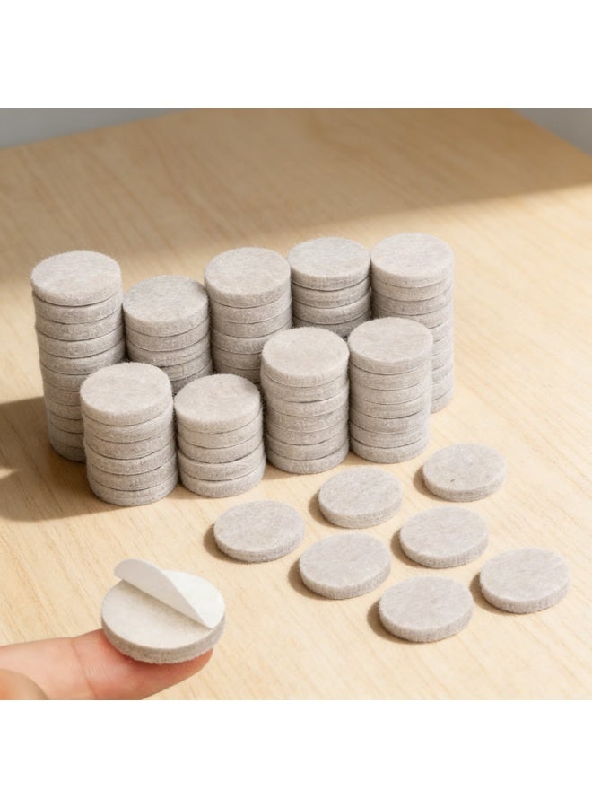 80Pieces Furniture Pads Floor Protectors, Self Adhesive Felt Chair Leg Protectors 25mm,3mm Thick Anti Scratch Felt Pads Furniture Feet Pads for Chair, Table, Wardrobe, Sofa (Grey) - Image 1