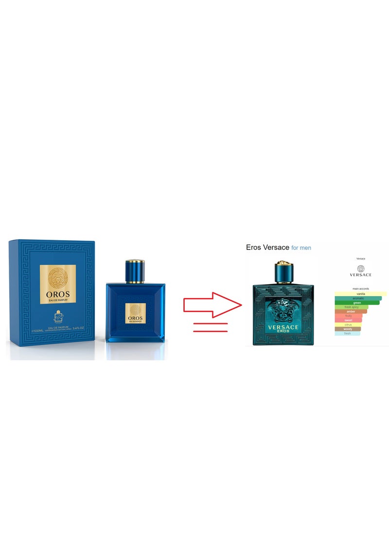 Milestone™ - Oros Eau De Parfum For Men - 100ml( Versace Eros ) - Image 1