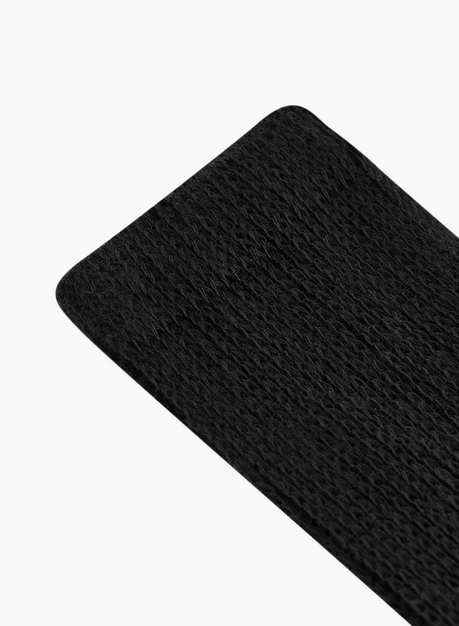 Le Confort Textured Non Terry Crew Length Socks - Set of 3
