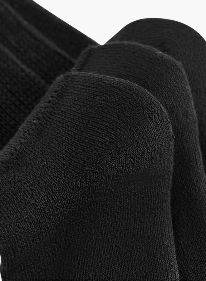 Le Confort Textured Non Terry Crew Length Socks - Set of 3
