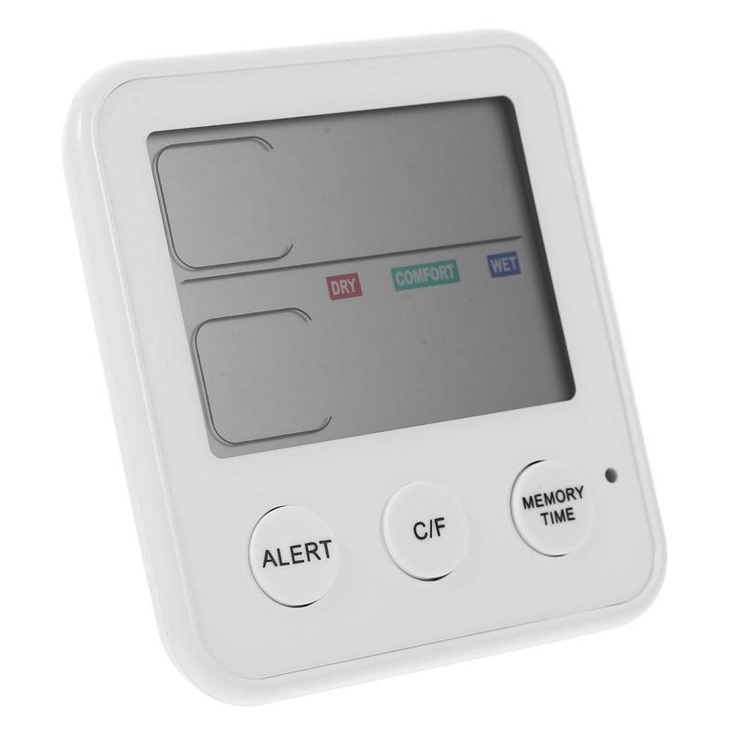 مقياس حرارة ورطوبة رقمي بشاشة LCD عرض داخلي دقيق لدرجة الحرارة والرطوبة للمكتب غرفة النوم الدفيئة - Image 1