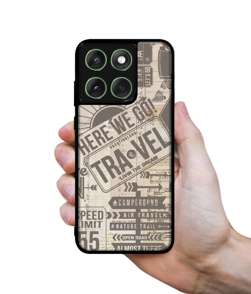 Casotec Travel Design Premium 2D Printed Metal Back Case Cover for Motorola Moto Edge 60 5G / Edge 60 Fusion 5G - Image 3