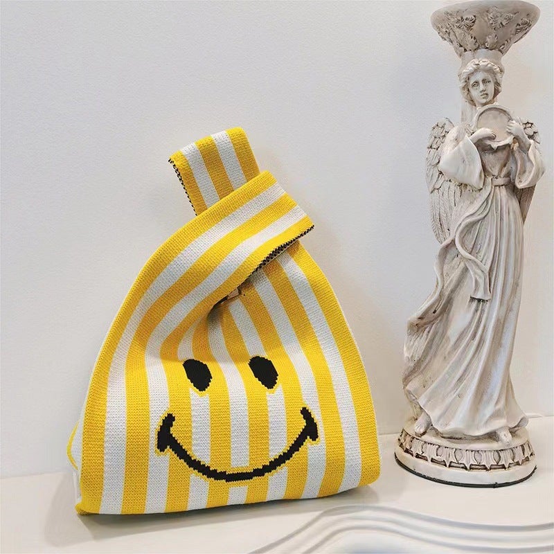 All-Match Portable Knitted Bag Little Red Book Recommend Handbag Cute Style Hand Bag - Image 1