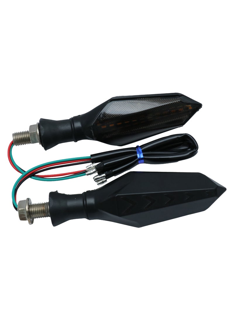 Generic - Pair of Universal Motorcycle Modified Bike Turn Indicator Light | Led Turning Light Horizon Modification Light | Flasher Motorcycle Front Rear LED Signal Lights - Image 1
