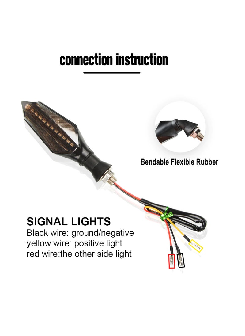 Generic - Pair of Universal Motorcycle Modified Bike Turn Indicator Light | Led Turning Light Horizon Modification Light | Flasher Motorcycle Front Rear LED Signal Lights - Image 1