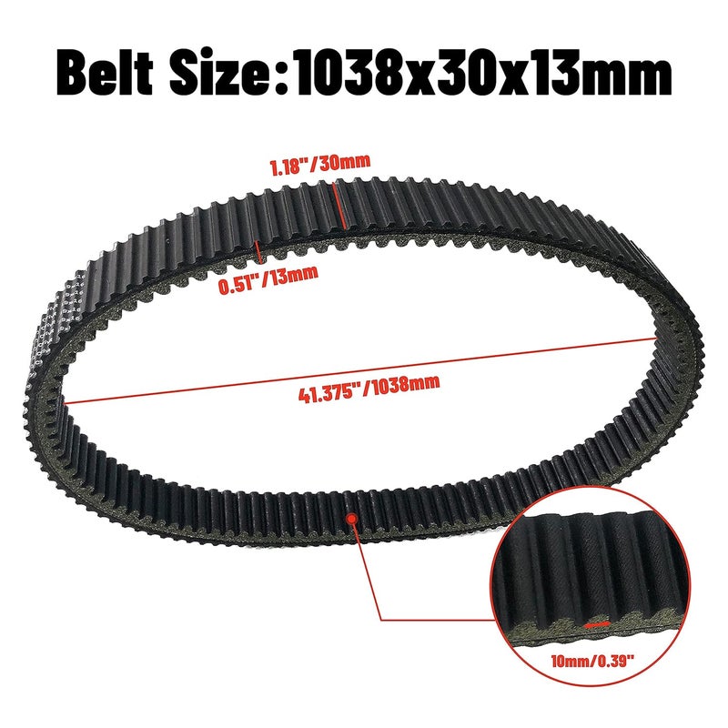 AKM 20G4022 3211077 CVT Heavy Duty Carbon Drive Belt fit Polaris Ranger 875 Sportsman Big Boss 400 500 HO 3211072 3211048 1994-2014 - Image 5