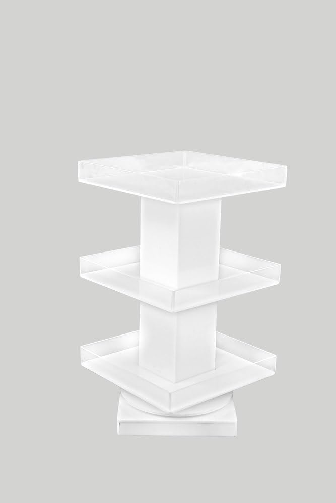 morel حامل طلاء أظافر أكريليك متعدد الألوان للمكاتب الطاولات البيضاء اللامعة 3 خطوات دوار عبوة 1 - Image 4