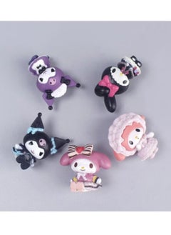 Sanrio Kuromi Collectible Figure For Kids 5 Pcs Set 4x3 cm  - Image 1