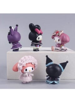 Sanrio Kuromi Collectible Figure For Kids 5 Pcs Set 4x3 cm  - Image 2