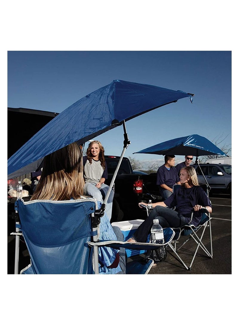 كرسي ترفيهي خارجي كبير قابل للطي وكرسي صيد محمول قابل للطي مع مظلة شمسية قابلة للإزالة - Image 2