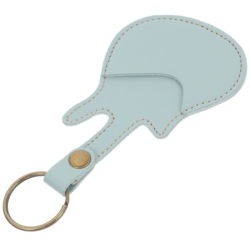 PU Leather Guitar Picks Case Guitar Picks Holder Portable Guitar Case with Key Chain - Image 2