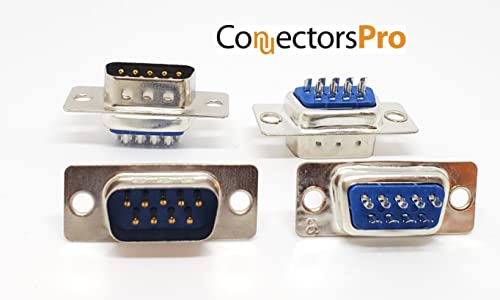 Connectors Pro Pc Accessories - Connectors Pro 10 Sets Solder Type DB9 Male and Plastic Hoods, D-Sub Connector + Hoods, 20-Pack (10 DB9 Males + 10 Hoods) - Image 5