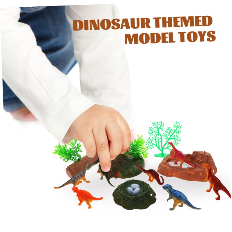 2 Sets Mini Dinosaur Figures For Sand Table Landscaping Dinosaur Party Decor - Image 5